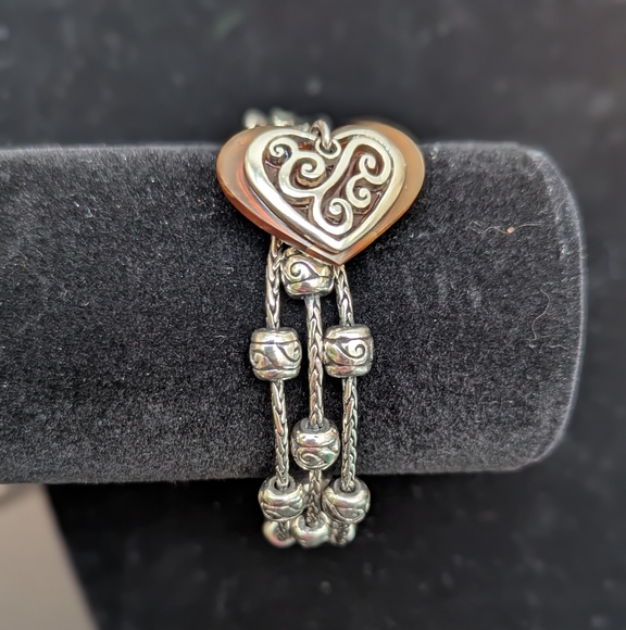 Brighton Silver Heart Charm Bracelet - Picture 2 of 7